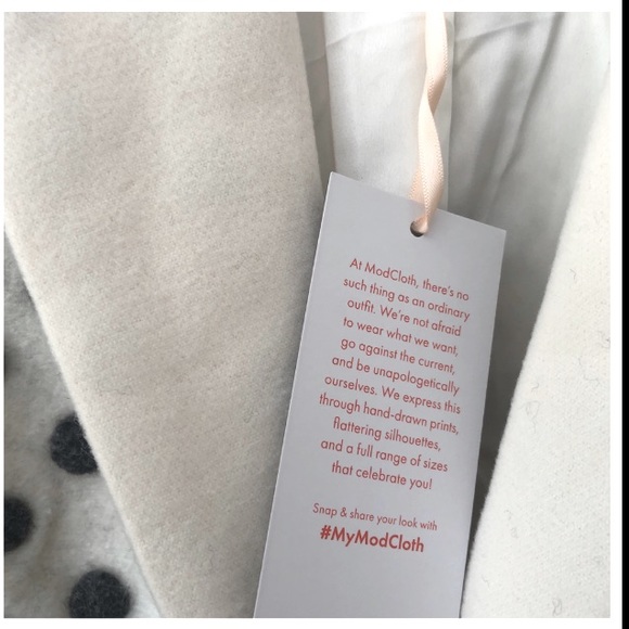 HP 💫WOOL Coatigan MODCLOTH Salient Style Coat - Picture 5 of 13